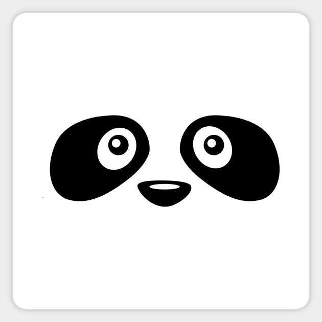 Cute Panda Face Easy Halloween Costume Gift Sticker by HCMGift